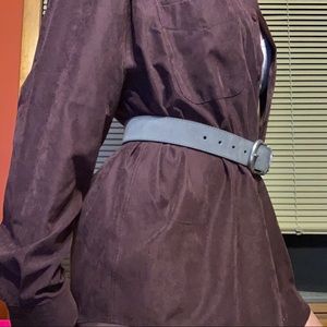 Cute RLL leather& suede belt